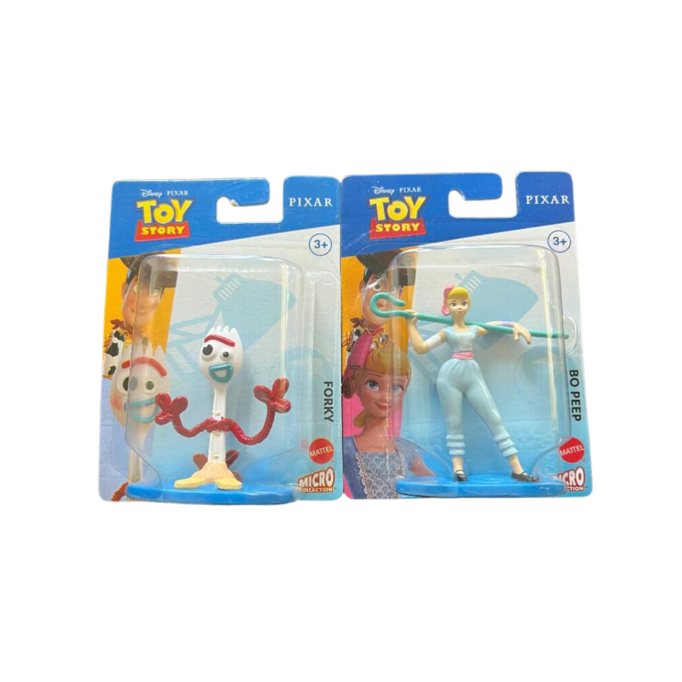 Disney Pixar Toy Story 4 Mini Figures Cake Toppers Set Of 2 - Bo Peep And Forky