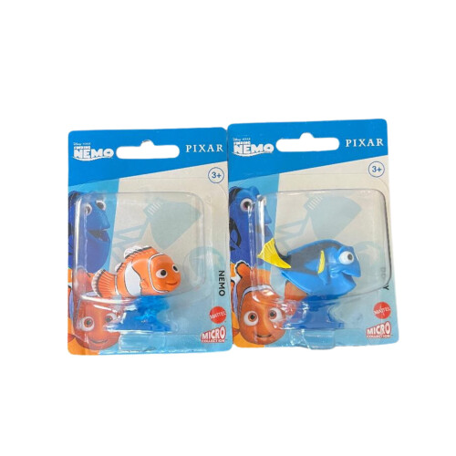 Disney Disney Pixar Procurando Nemo Mini Figuras Toppers de Bolo Conjunto de 2 - Nemo e Dory
