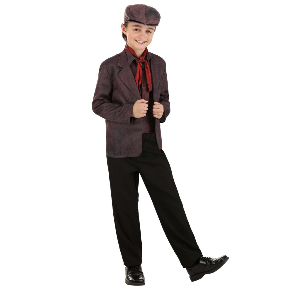 Photos - Fancy Dress Fun Costumes Mary Poppins Bert Kid's Costume - Large Black Black FUN2808CH