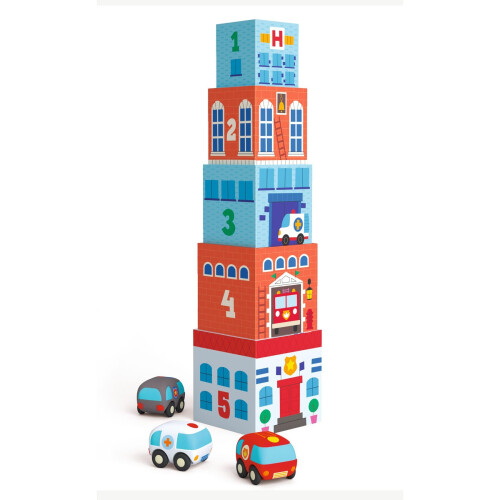 Djeco Blocks & Towers Topanicar 1