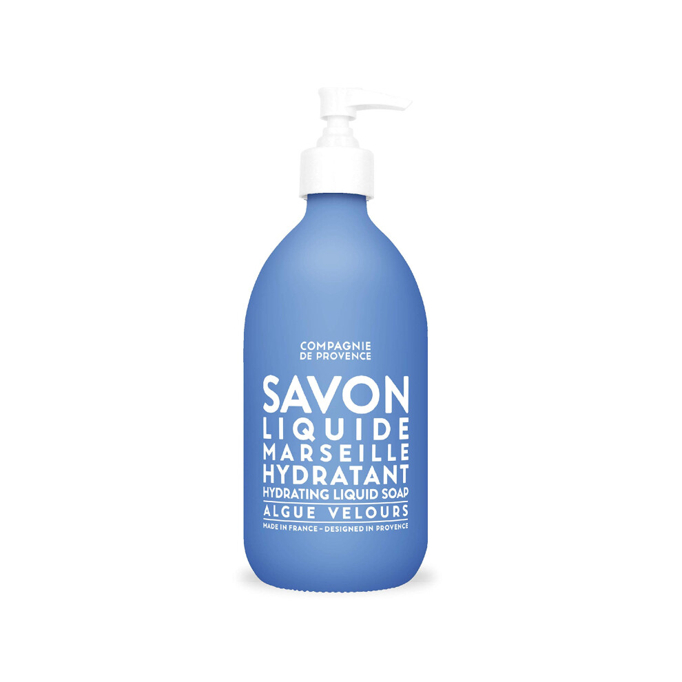 La Compagnie De Prov Compagnie De Provence Savon De Marseille Extra Pure Liquid Soap - Velvet Seaweed - 16.7 Fl Oz Glass Pump Bottle