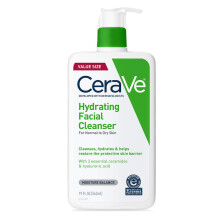 Cerave Feuchtigkeitsreiniger | Feuchtigkeitsspendende Gesichtswsche fr trockene Haut | Hyaluronsure + Ceramide + Glycerin | Feuchtigkeitsreini