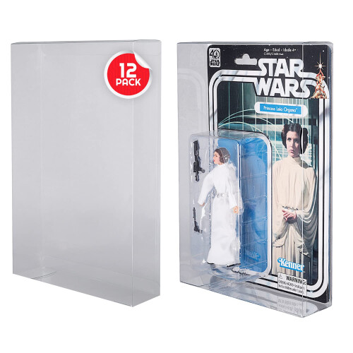 Protetor de caixa de plstico EVORETRO para Hasbro Star Wars 40th Anniversary Edition Figuras de ao de brinquedo cardadas de 6 polegadas - paco
