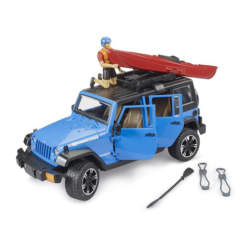 Bruder Bruder 02529 Jeep Wrangler Rubicon Unlimited con kayak e kayaker 2