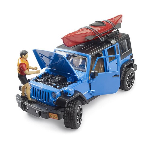 Bruder Bruder 02529 Jeep Wrangler Rubicon Unlimited con kayak e kayaker 1