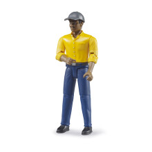 Bruder bworld 60022 Man with Dark Skin/Blue Jeans Toy Figure