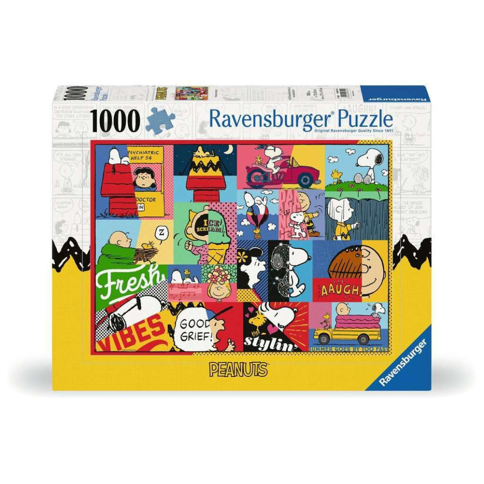 Ravensburger Peanuts Moments 1000 Piece Jigsaw Puzzle - 12000750 - Handcrafted Tooling Made In Germany Every Piece Fits Together Perfectly