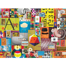 Ravensburger Eames House of Cards puzzel van 1500 stukjes voor volwassenen - 12000428 - handgemaakt gereedschap Made in Germany Elk stukje past p