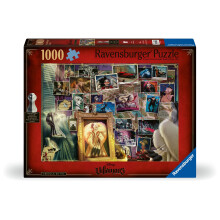 Ravensburger Disney Villainous: Cruella de Vil en beeldje 1000-delige puzzel voor volwassenen - 12001124 - Handgemaakt gereedschap Gemaakt in Dui