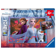 Puzzle Die Eiskönigin 2 - Ravensburger - 2x24 Teile - Für Kinder ab 4 Jahren