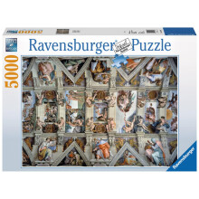 Ravensburger - Sistine Chapel - 5000 Piece Jigsaw Puzzle - Stunning Imagery - Beautiful and Intricate - Unique Ceiling 360 Degree View - Premium