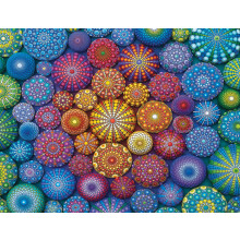 Ravensburger - Stralende regenboogmandala's - Legpuzzel van 2000 stukjes - Felle, levendige kleuren - Ingewikkelde geschilderde stenen in regenbo