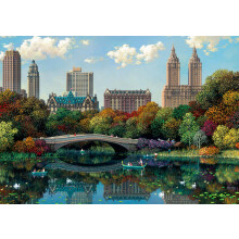 Ravensburger NY Central Park Bow Bridge puzzel van 1000 stukjes | Ontspannende activiteit | Unieke en perfect passende duurzame puzzel voor volwa