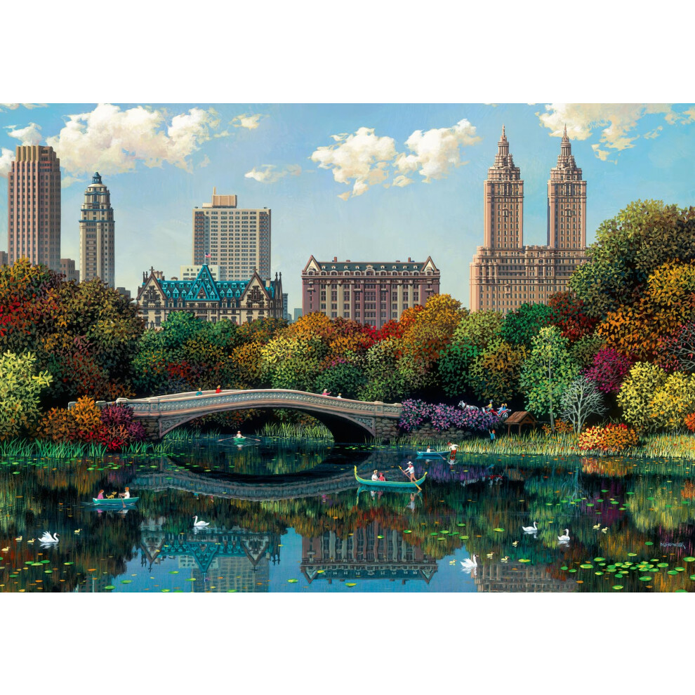 Ravensburger Ny Central Park Bow Bridge 1000 Piece Jigsaw Puzzle | Relaxing Activity | Unique And Perfectly Fitting Pieces Durable Puzzle For A