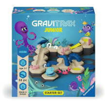 Ravensburger GraviTrax Junior Starter Set - My Ocean - 58-Piece Marble Run Game - Fun and Educational Preschool Marble Building - STEM-Friendly