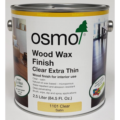 Osmo Osmo Wood Wax Finish Extra Thin 1101 Clear - 2,5 litres