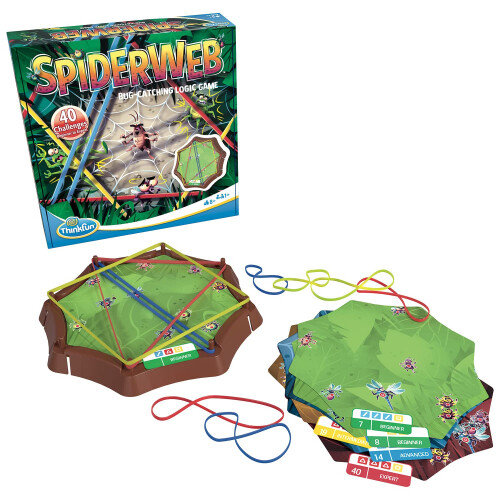 ThinkFun Think Fun Spiderweb: A Bug-Catching Logic Game for Ages 8+