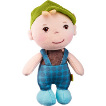 HABA Soft Baby Boy Doll Matteo  bezaubernde 15 cm groe Plschfigur fr Babys und Kleinkinder, ideales Spielzeug fr 13 Jahre alte Jungen, fr 3+ J
