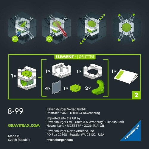 Ravensburger Ravensburger GraviTrax PRO: Accessorio Splitter | Gioco di costruzione e STEM per bambini 8+ 1