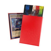 Ultimate Guard Cortex Auenkartenhlse 60 japanische Gre TCG-rmel 62 x 89 mm roter Rcken glnzender Finish ohne PVC & Acid-Free High Clarity