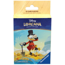 Ravensburger Disney Lorcana TCG -kort ärmar med Scrooge McDuck - Richest Duck in the World av Grace Tran | 65 Skyddshylsor för TCG -däck | Ålder