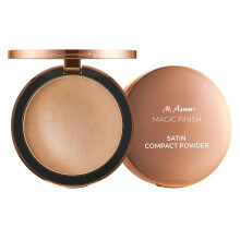 M. Asam Magic Finish Satin Compact Powdernaken (8 g) - Pressat pulver för perfekt hållmattning och perfektionering förlänger make -up med Hyaluro