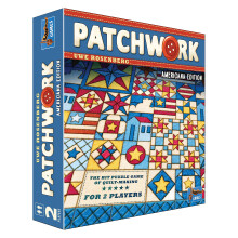 Patchwork Americana Edition Board Game - A Two-Player Quilting Strategy Game by Uwe Rosenberg! Interactive Puzzle Game for Kids & Adults Ages 8+
