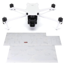 Adesivi per la pelle avvolgenti compatibili con DJI Air 3 | Full Wrap (Racing White)