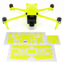 Adesivi per la pelle avvolgenti compatibili con DJI Air 3 | Full Wrap (Neon Yellow)