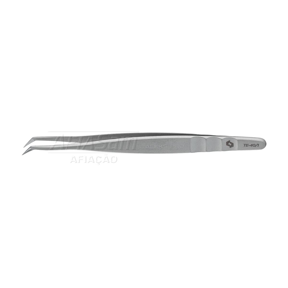 Staleks Te-40/1 Professional Tweezers For Eyelashes Expert 40 Type 1
