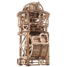 UGEARS Holz-3D-Puzzles fr Erwachsene  Astronomen-Tischuhr mit Tourbillon-Modellbausatz  mechanischer Uhrenbausatz, funktionaler DIY-Miniaturbausat
