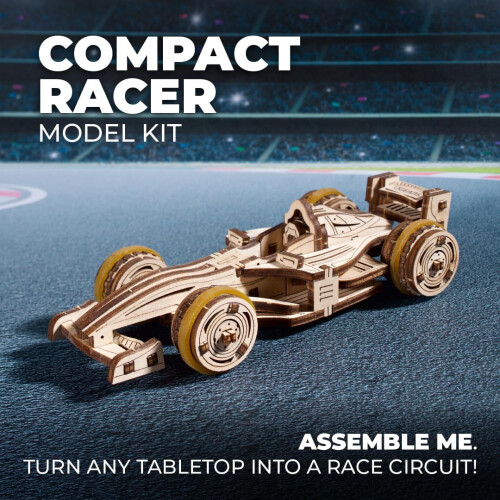 Compact Racer - Ugears - 3D houten puzzel 2
