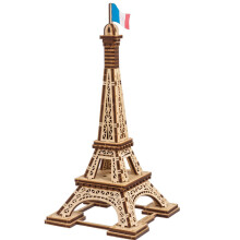 Ugears din lemn 3d Puzzle Paris Eiffel Turn Model iconic pentru adul?i Asamblare u?oara DIY Miniature Kit 50 PC -uri