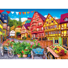 RoseArt  Kodak Premium  Bunte europische Stadt  1000-teiliges Puzzle fr Erwachsene