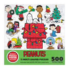 RoseArt  Mini-Multipack  Peanuts Holiday Friends  500-teiliges Puzzle fr Erwachsene