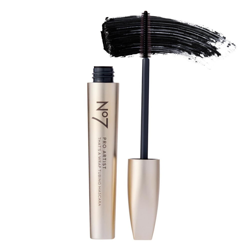 No7 Pro Artist That's a Wrap Tubing Mascara - Buildable & Lengthening Mascara for a High-Impact Finish - Volumizing Tube Mascara to Keep Lashes i