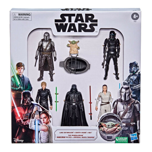 Star Wars Conjunto de 6 bonecos de ao Star Wars Darth para crianas a partir de 4 anos - 15,2 cm (6 polegadas)