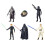 Star Wars Conjunto de 6 bonecos de ao Star Wars Darth para crianas a partir de 4 anos - 15,2 cm (6 polegadas) 2