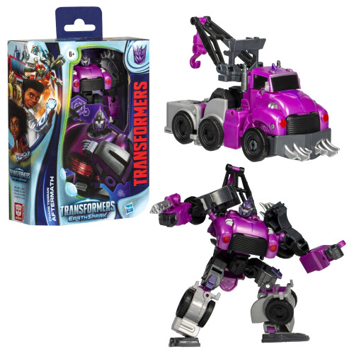 Transformers Transformers EarthSpark Deluxe Class Chaos Terran Aftermath Rob de 5 polegadas, figura de ao, brinquedos interativos para meninos e meninas de