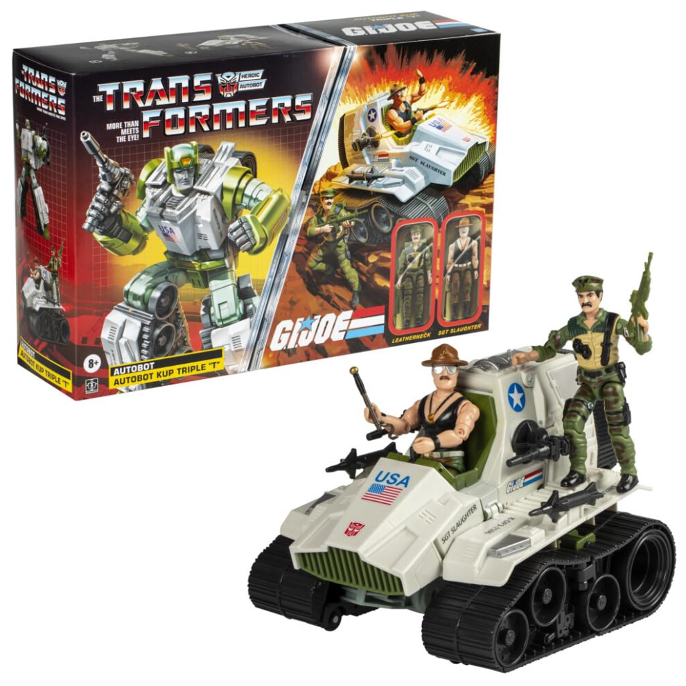 Transformers Collaborative G.i. Joe X Autobot Kup Triple T 9-Inch Action Figure O-Ring 3.75-Inch Sgt Slaughter & Leatherneck Action Figures 8+