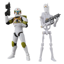 STAR WARS The Black Series Clone Commando (Urban Fighter) & B1 Battle Droid (Training) Battlefront II 6 Inch Action Figures (Amazon Exclusive)