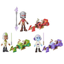 Star Wars: Young Jedi Adventures Speeder Adventure Pack 3-Pack Action Figures & Vehicles 4-Inch Scale Preschool Toys for 3 Year Old Boys & Girl