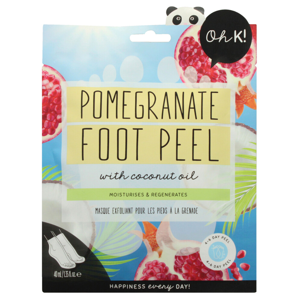 Foot Peel Mask - Pomegranate by Oh K! for Unisex - 1 Pair Mask-image-OPC-PHRGD2H-NEW