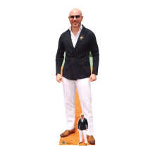 STAR CUTOUTS CS933 Pitbull (Rapper) Lifesize Cardboard Cutout with Free Mini Great for Music Parties Regular
