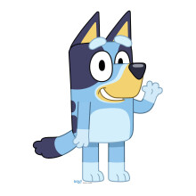 Star Cutouts SC4463 Bluey Cardboard Cut Out - Bluey Theme Birthday Party - Bluey Birthday Supplies - Height 91cm