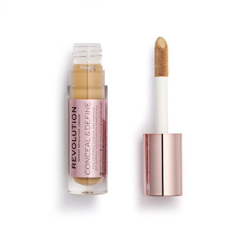 Makeup Revolution Conceal and Define Concealer, Full Coverage & Matte Finish, C11.5 för Medium/Tan Hudtoner 1
