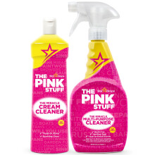 Stardrops The Pink Stuff Multi-Purpose Spray & Cream Cleaner Bundle - Tough on Stains Gentle on Surfaces All-Purpose Cleaning Solution (2-Pack)