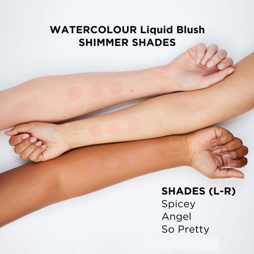 Daniel Sandler WATERCOLOR LIQUID BLUSH SPICEY - Frmula leve construvel e resistente  gua para bochechas e lbios 2