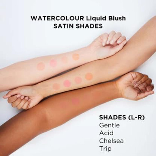Daniel Sandler WATERCOLOR LIQUID BLUSH GENTLE - Frmula leve construvel e resistente  gua para bochechas e lbios 2