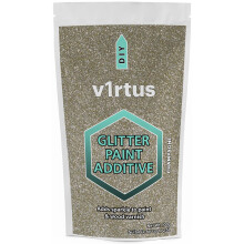 V1RTUS Champagne Glitter Paint Crystal Additive 100g / 3.5oz for Acrylic Latex Emulsion - use Interior/Exterior - Wall Ceiling Wood Metal V